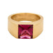 CARTIER - Tank - Bague or jaune et tourmaline rose