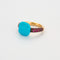 Bague 50 POMELLATO - Capri - Bague or rose, turquoise et rubis 58 Facettes DV0916-1-50-2