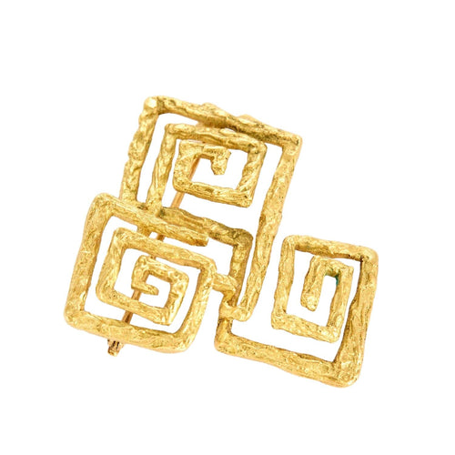 Broche Broche géométrique en or jaune 58 Facettes DV10645-9