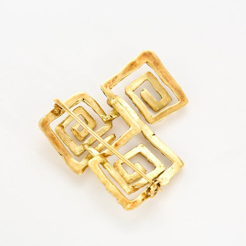 Broche Broche géométrique en or jaune 58 Facettes DV10645-9