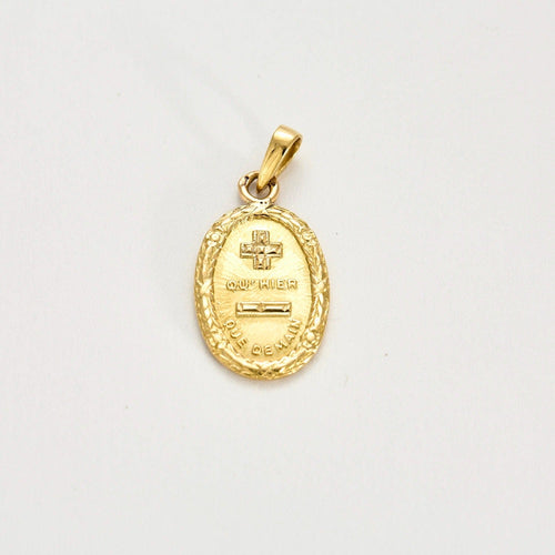 Pendentif AUGIS - Médaille d'Amour en or jaune 58 Facettes DV0853-3