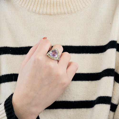 Bague 55 MAUBOUSSIN - Tellement Subtile - Bague or blanc, améthyste 58 Facettes DV0906-1-DV0882-1