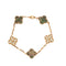 VAN CLEEF & ARPELS - Vintage Alhambra - Bracelet or rose, nacre grise et diamants