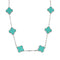 Collier VAN CLEEF & ARPELS - Vintage Alhambra - Collier or blanc et turquoise 58 Facettes DV0830-13