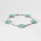 Bracelet VAN CLEEF & ARPELS - Vintage Alhambra - Bracelet or blanc et turquoise 58 Facettes DV0830-14