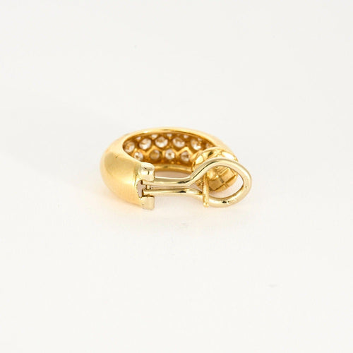 Boucles d'oreilles H. STERN - Créole or jaune et diamants 58 Facettes DV11045-4