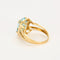 Bague 61 Bague or jaune et gris, diamants et aigue marine 58 Facettes DV9172-3-61-2