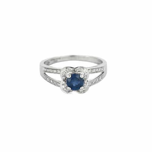 Bague 56 MAUBOUSSIN - My blue Love - Bague en or blanc, saphir et diamants.  58 Facettes DV11563-1-56-3