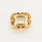 Bague 55 Bague en or jaune et citrine 58 Facettes DV11045-5-55