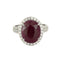Bague 52 Bague en or gris et rubis et diamants 58 Facettes DV10063-1-52-1