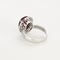 Bague 52 Bague en or gris et rubis et diamants 58 Facettes DV10063-1-52-1