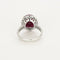 Bague 52 Bague en or gris et rubis et diamants 58 Facettes DV10063-1-52-1