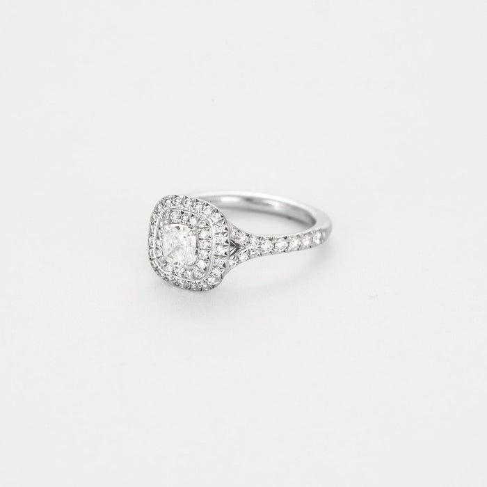 Tiffany & Co. Bague TIFFANY & CO - Bague Soleste Diamant taille coussin