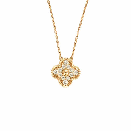 Pendentif VAN CLEEF & ARPELS - Alhambra -  Pendentif or rose et diamants 58 Facettes DV8527-3