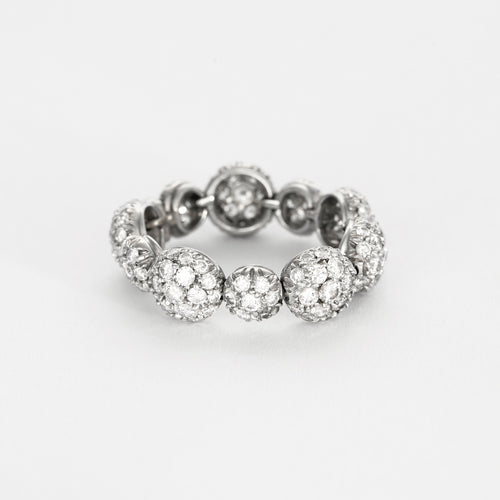 CHANTECLER- Bagues souples en or jaune et or gris, diamants et saphirs jaune