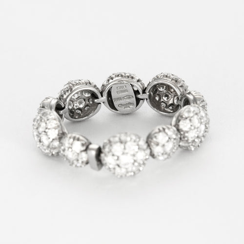 CHANTECLER- Bagues souples en or jaune et or gris, diamants et saphirs jaune