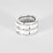 Bague 52 CHANEL - ULTRA - Bague céramique blanche, or gris et diamants. 58 Facettes DV11960-2-52-1