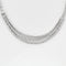 Collier Collier ras de cou en or blanc 18K (750 Millièmes) centré de 3 lignes de diamant 58 Facettes DV0925-1