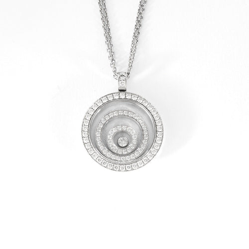 Pendentif CHOPARD - Pendentif Happy Spirit en or blanc 18K (750 Millièmes) et diamants 58 Facettes DV0925-5