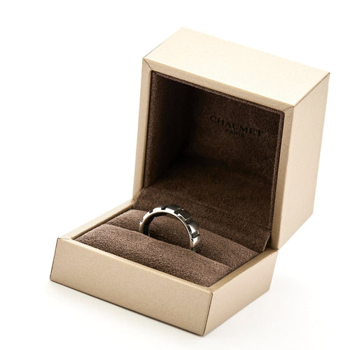 Bague 58 CHAUMET - Class One - Bague or blanc 58 Facettes DV11712-1