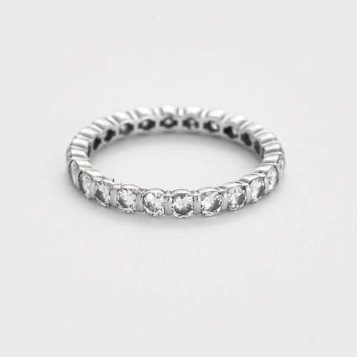 Bague 57 Alliance platine, or gris et diamants 58 Facettes DV4754-16-57-3