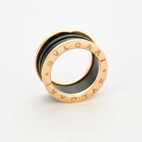 Bague 55 BULGARI - B ZERO - Edition spéciale- Bague en or rose et marbre vert 58 Facettes DV0964-1-DV0882-1