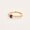 Bague 53 POMELLATO -  M'ama Non M'ama - Bague en or rose grenat et diamants 58 Facettes DV0014-9