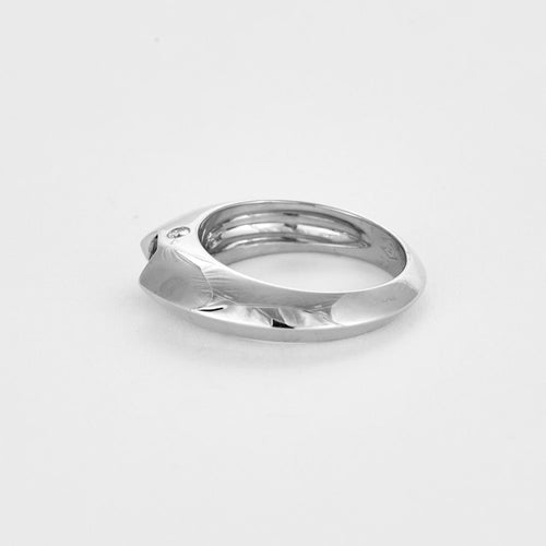 Bague 55 PIAGET - Biseau - Bague en or gris et citrine 58 Facettes DV12511-8-DV0882-1