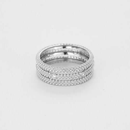 Bague 54 MAUBOUSSIN - Le Premier Jour - Bague en or gris et diamants 58 Facettes DV6598-14