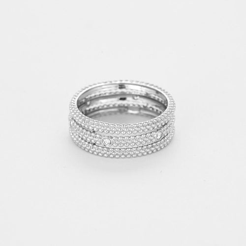 Bague 54 MAUBOUSSIN - Le Premier Jour - Bague en or gris et diamants 58 Facettes DV6598-14