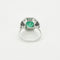 Bague 52 Bague en or gris , Emeraude de Colombie et diamants 58 Facettes DV11451-5-52-2