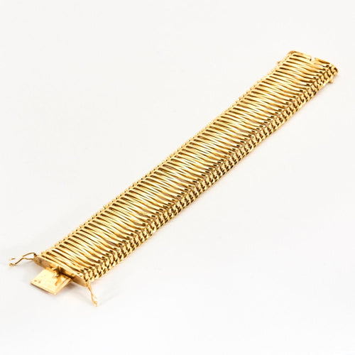 Bracelet Bracelet ruban en or jaune 58 Facettes DV2312-4