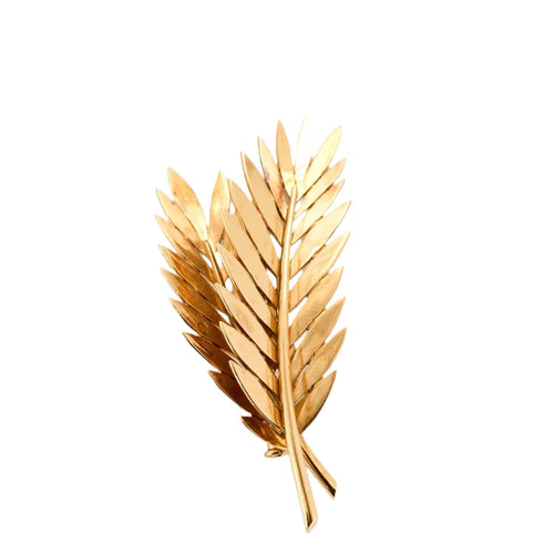 Broche Broche "Feuille" en or jaune 58 Facettes DV12555-1