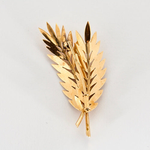 Broche Broche "Feuille" en or jaune 58 Facettes DV12555-1