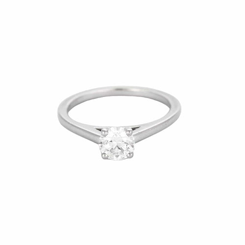 Bague 48 DE BEERS - Bague solitaire platine et diamant 0.54 carat environ 58 Facettes DV0973-1-48-2