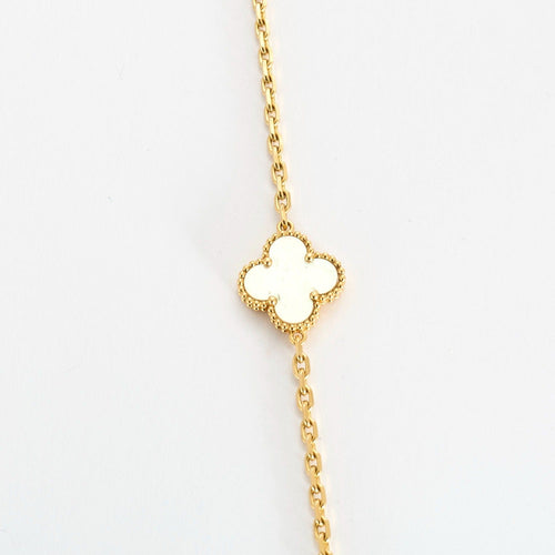 VAN CLEEF & ARPELS - Magic Alhambra - Collier Sautoir, or jaune, onyx et nacre