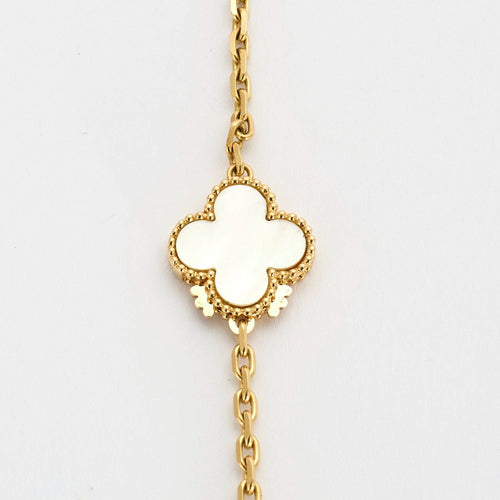 VAN CLEEF & ARPELS - Magic Alhambra - Collier Sautoir, or jaune, onyx et nacre