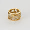 Anneau or jaune et diamants