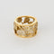 Anneau or jaune et diamants