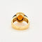 Bague 51 Bague en or jaune onyx, diamants et citrine 58 Facettes DV0463-15-51-2
