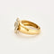 Bague 55 Bague "Fleur" or jaune, or gris et diamants 58 Facettes DV11262-7-DV0882-1