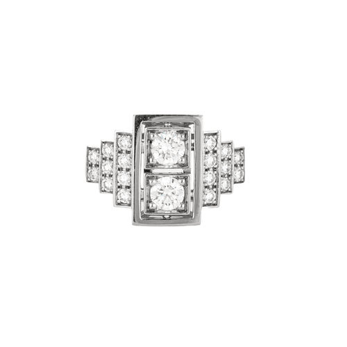 Bague 49 Bague platine diamants 58 Facettes DV0982-1-49-2