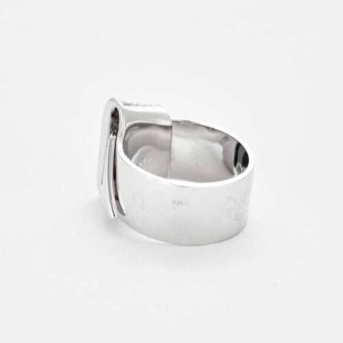 Bague 54 Bague moderniste en or gris et diamants 58 Facettes DV12321-3-54-3