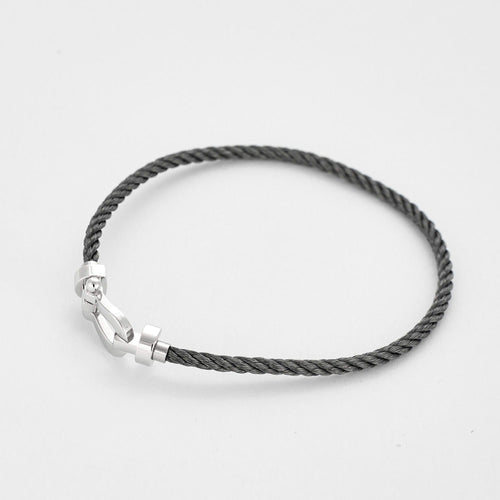 Bracelet FRED - Bracelet « Force 10 » moyen modèle en or gris 58 Facettes DV12985-1