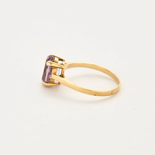 Bague 56 Bague  en or jaune et améthyste 58 Facettes DV4845-6-56-3