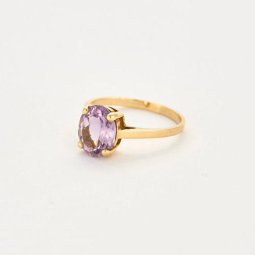 Bague 56 Bague  en or jaune et améthyste 58 Facettes DV4845-6-56-3
