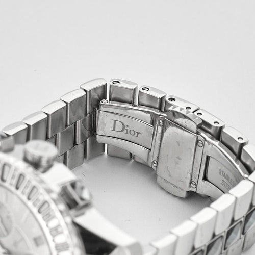 Montre DIOR - Montre chronographe Dior modèle Christal « CD114313 » en acier et diamants, Mouvement Quartz 58 Facettes DV0947-3