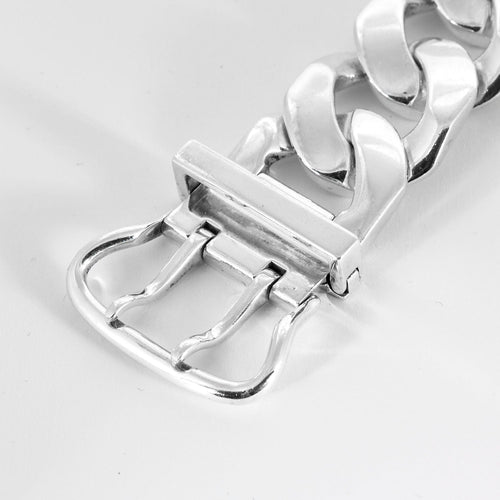 Bracelet HERMÈS - Bracelet Sellier Grand Modèle Hermès en Argent 58 Facettes DV0976-1