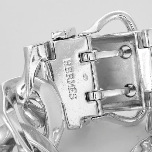 Bracelet HERMÈS - Bracelet Sellier Grand Modèle Hermès en Argent 58 Facettes DV0976-1