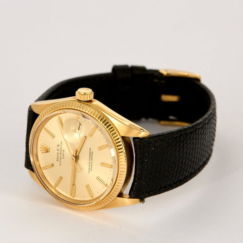 Montre ROLEX - Oyster Perpetual Date - Montre or jaune 58 Facettes DV11652-2